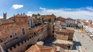 Cáceres a vista de pájaro